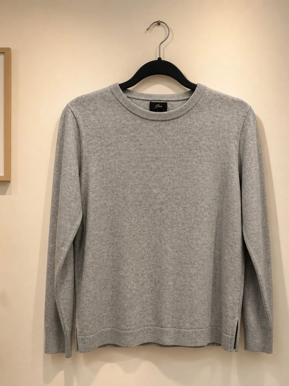J. Crew Crewneck Sweater in Heather Gray